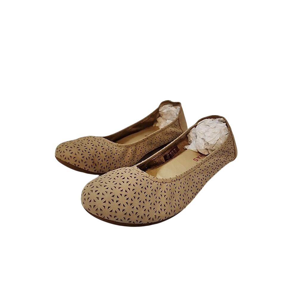 Sabrina's Ballet Flats Women's 40 9 Leather Beige